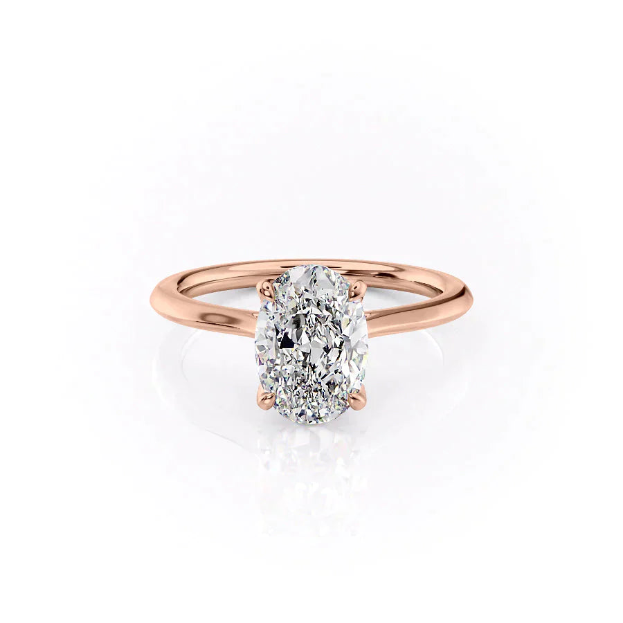 The Madison Set With A 2.5 Carat Oval Lab Diamond