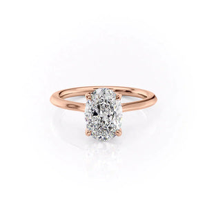The Madison Set With A 5 Carat Oval Moissanite