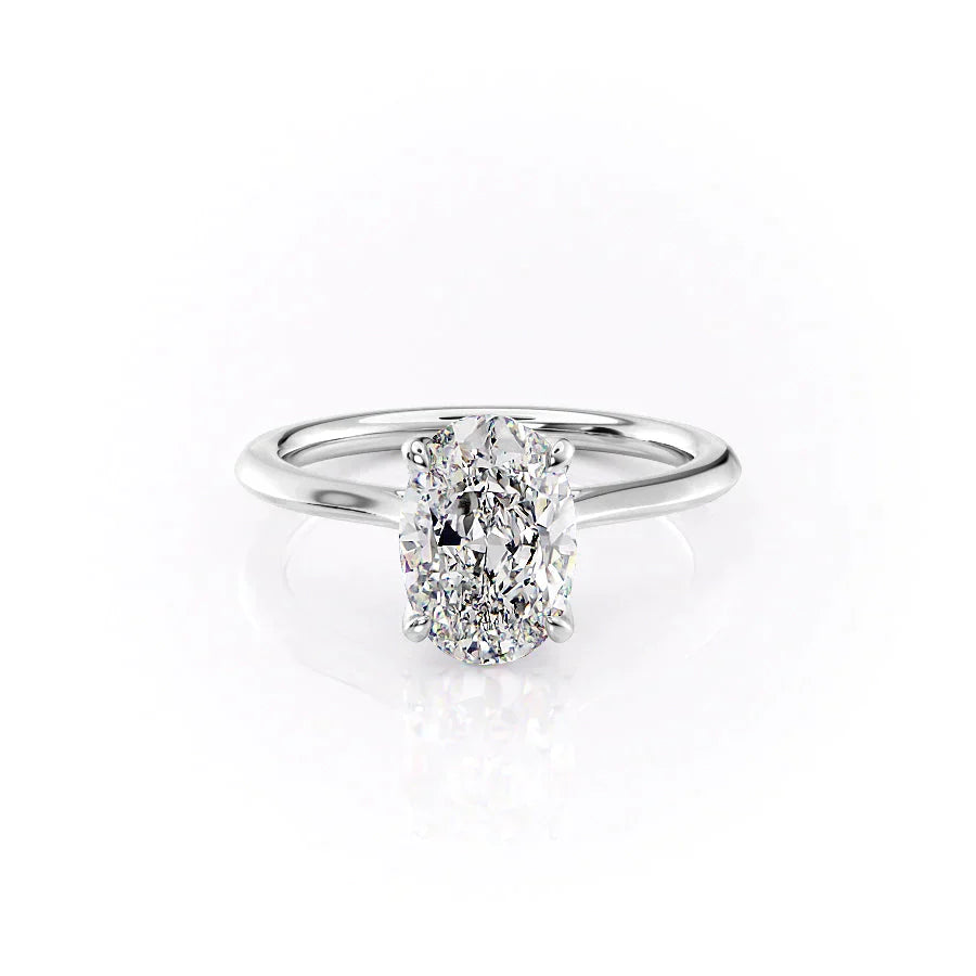 The Madison Set With A 1.5 Carat Oval Lab Diamond