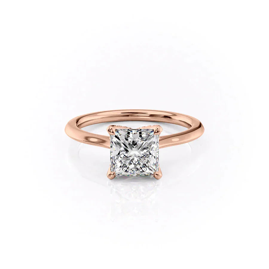The Madison Set With A 1.5 Carat Princess Lab Diamond