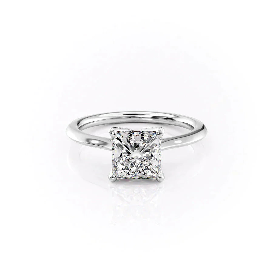 The Madison Set With A 5 Carat Princess Moissanite