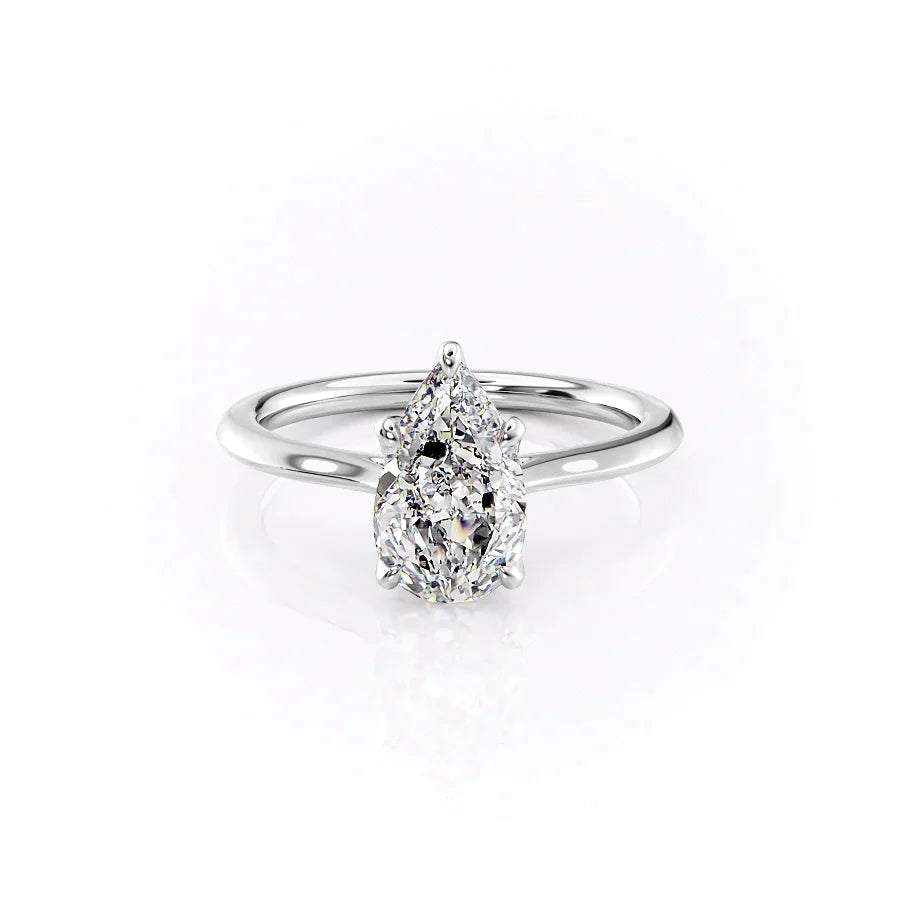 The Madison Set With A 1.5 Carat Pear Lab Diamond