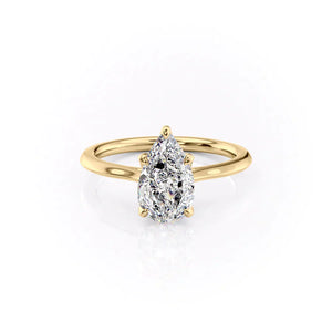 The Madison Set With A 1.5 Carat Pear Lab Diamond