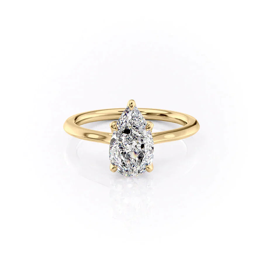 The Madison Set With A 2 Carat Pear Lab Diamond