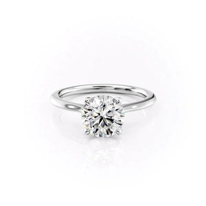 The Madison Set With A 2 Carat Round Moissanite