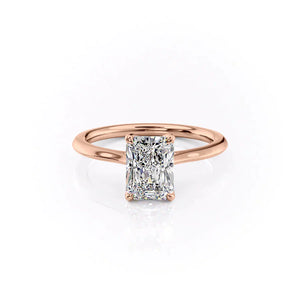 The Madison Set With A 2 Carat Radiant Moissanite