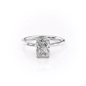 The Madison Set With A 1 Carat Radiant Lab Diamond
