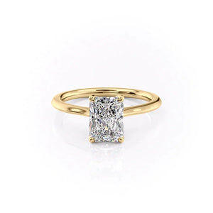 The Madison Set With A 4 Carat Radiant Moissanite