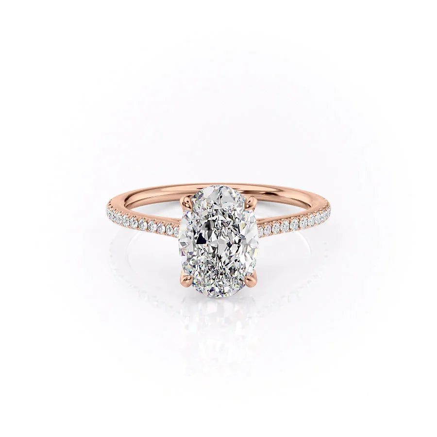 The Pave Madison Set With A 2 Carat Oval Lab Diamond