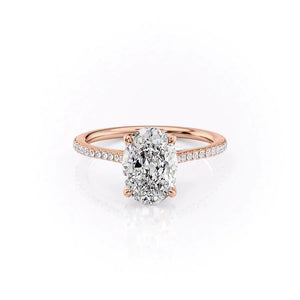 The Pave Madison Set With A 2 Carat Oval Moissanite