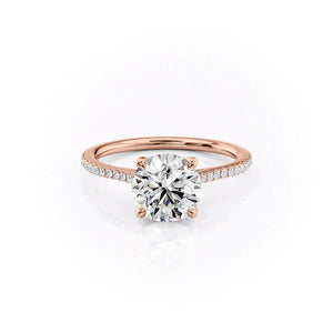 The Pave Madison Set With A 1 Carat Round Lab Diamond