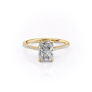 The Pave Madison Set With A 3 Carat Radiant Lab Diamond