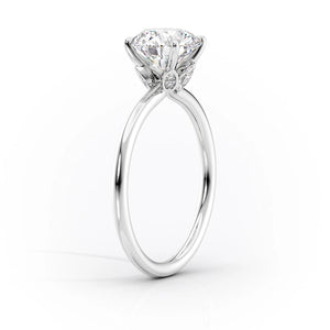 The Luna Set With A 1 Carat Pear Lab Diamond