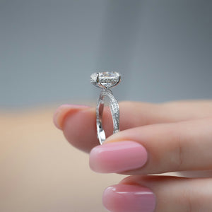 The Caroline Set With A 3 Carat Oval Lab Diamond