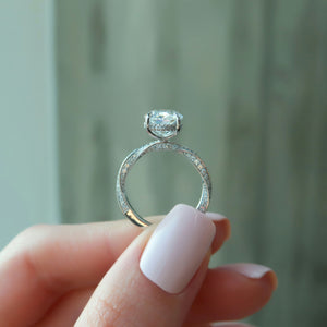 The Caroline Set With A 3 Carat Oval Lab Diamond