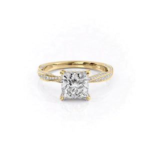 The Caroline Set With A 1.5 Carat Princess Lab Diamond
