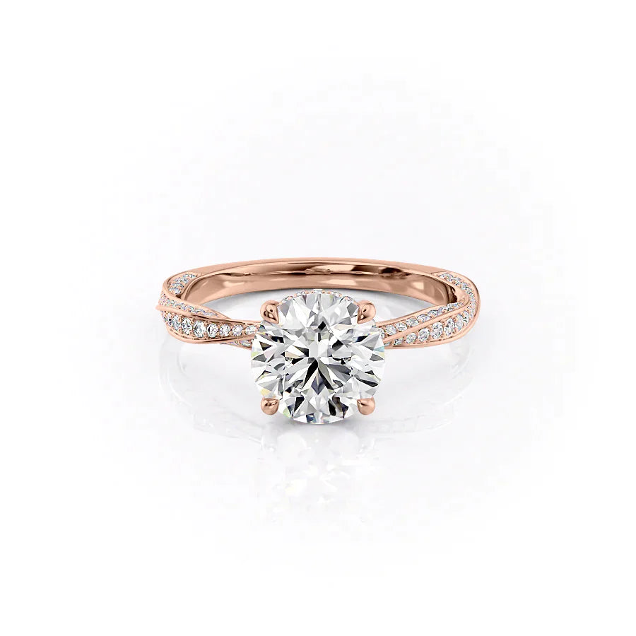 The Caroline Set With A 2 Carat Round Lab Diamond