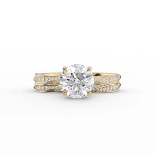 The Caroline Set With A 2.5 Carat Round Lab Diamond
