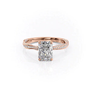 The Caroline Set With A 2 Carat Radiant Lab Diamond
