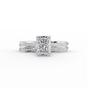 The Caroline Set With A 3 Carat Radiant Lab Diamond