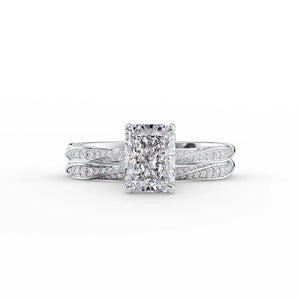 The Caroline Set With A 3 Carat Radiant Lab Diamond