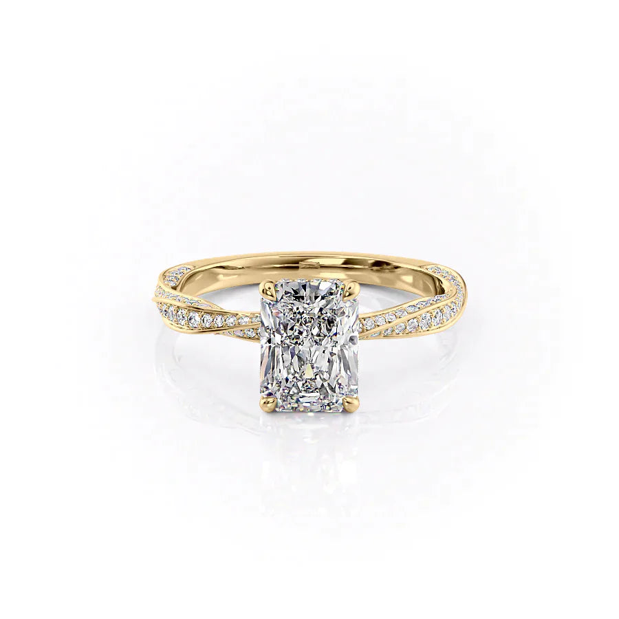 The Caroline Set With A 2 Carat Radiant Lab Diamond