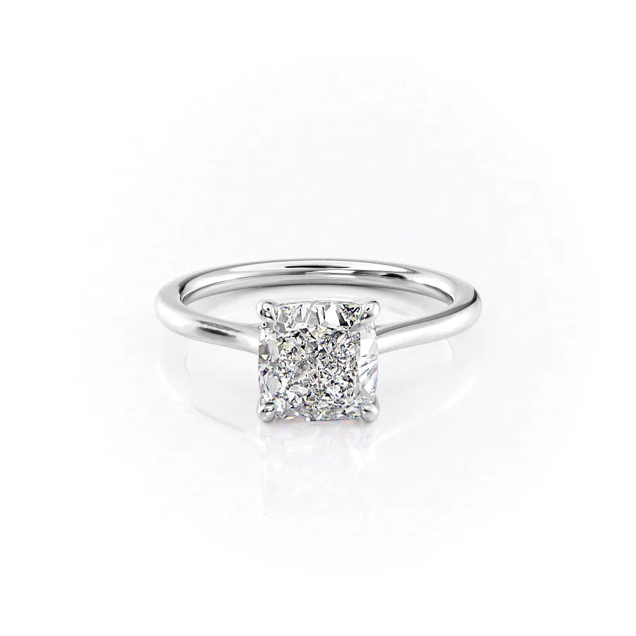 The Lexie Set With A 2.5 Carat Cushion Lab Diamond