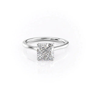 The Lexie Set With A 4 Carat Cushion Moissanite