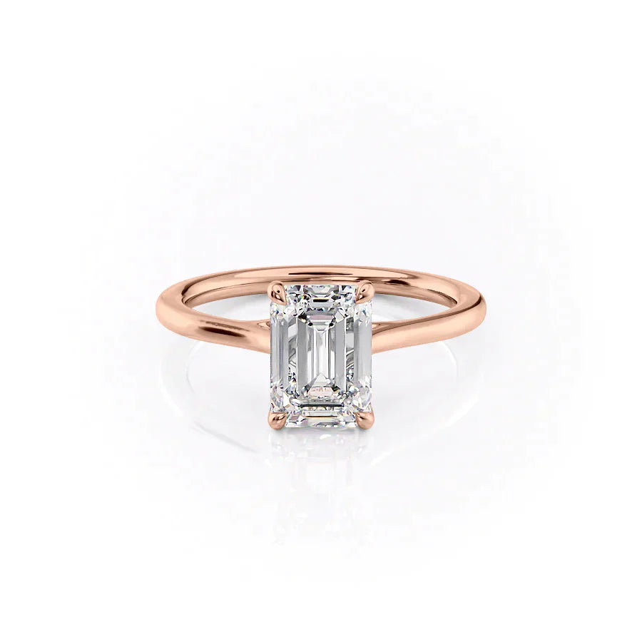 The Lexie Set With A 2.5 Carat Emerald Lab Diamond