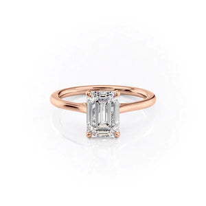 The Lexie Set With A 2.5 Carat Emerald Lab Diamond
