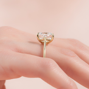 The Lexie Set With A 1 Carat Elongated Cushion Lab Diamond
