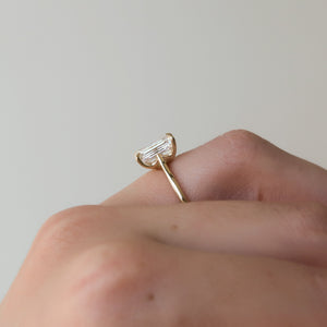The Lexie Set With A 4 Carat Emerald Moissanite