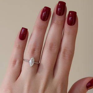 The Lexie Set With A 2 Carat Marquise Moissanite