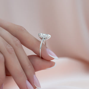 The Lexie Set With A 2 Carat Marquise Moissanite