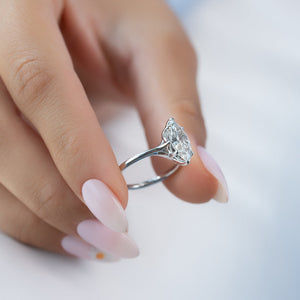 The Lexie Set With A 2 Carat Marquise Moissanite