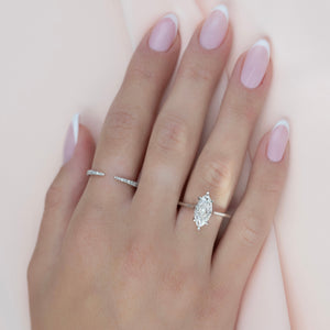 The Lexie Set With A 2 Carat Marquise Moissanite