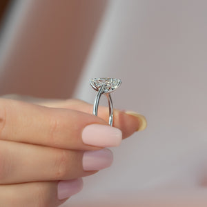 The Lexie Set With A 2 Carat Marquise Moissanite