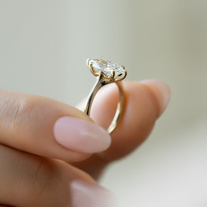 The Lexie Set With A 1 Carat Marquise Moissanite