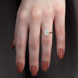 The Lexie Set With A 3 Carat Oval Moissanite