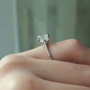 The Lexie Set With A 4 Carat Princess Moissanite