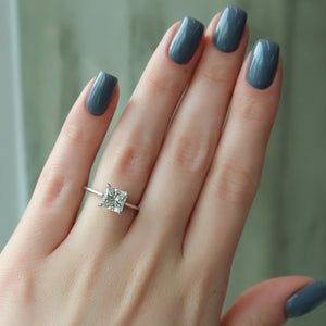 The Lexie Set With A 4 Carat Princess Moissanite