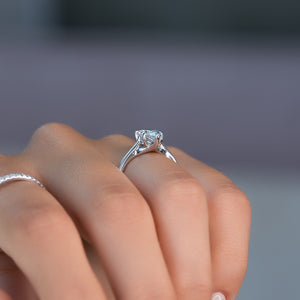 The Lexie Set With A 1 Carat Pear Moissanite
