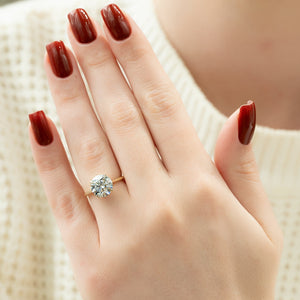 The Lexie Set With A 3 Carat Round Moissanite