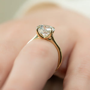 The Lexie Set With A 3 Carat Round Moissanite