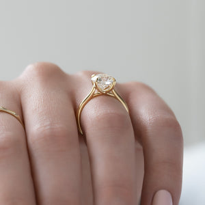 The Lexie Set With A 3 Carat Round Moissanite