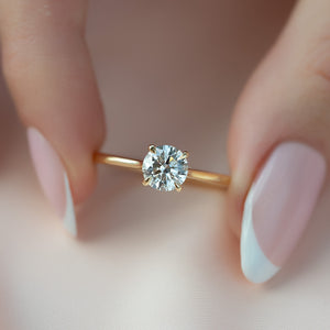 The Lexie Set With A 3 Carat Round Moissanite