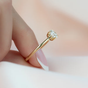 The Lexie Set With A 3 Carat Round Moissanite