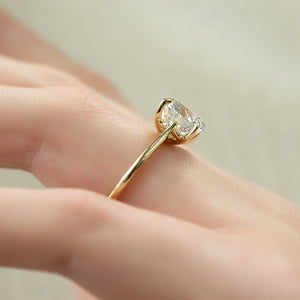 The Lexie Set With A 3 Carat Round Moissanite