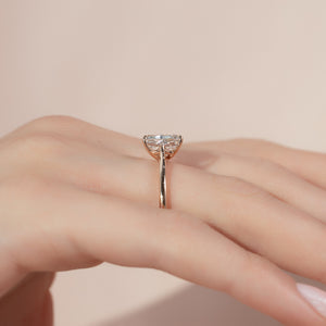 The Lexie Set With A 4 Carat Radiant Moissanite