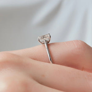 The Lexie Set With A 3 Carat Radiant Moissanite